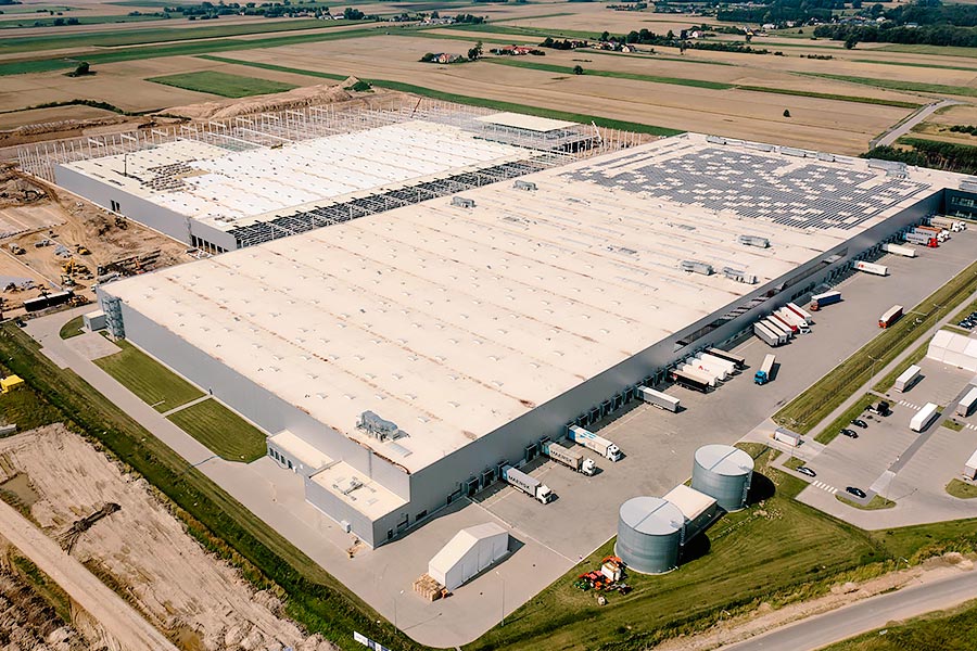 Rozbudowa Centrum Dystrybucyjnego LPP w Brześciu Kujawskim na półmetku